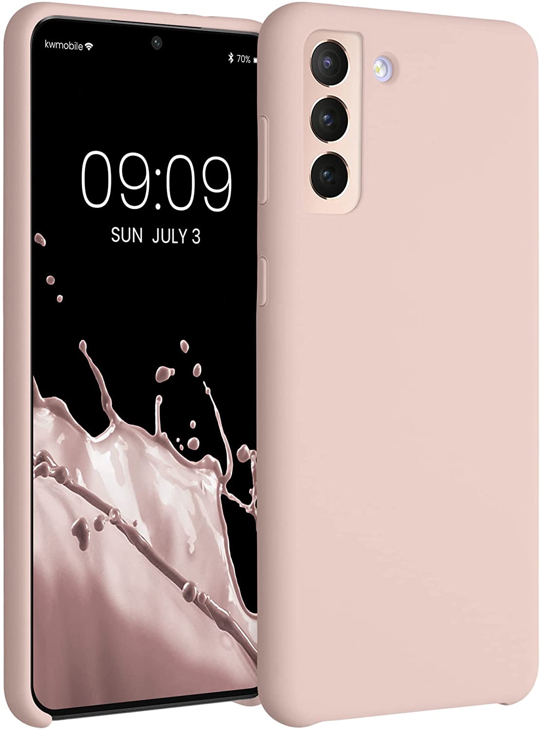 KW Samsung Galaxy S21 Plus Θήκη Σιλικόνης Rubber TPU - Coconut Swirl - 54066.225