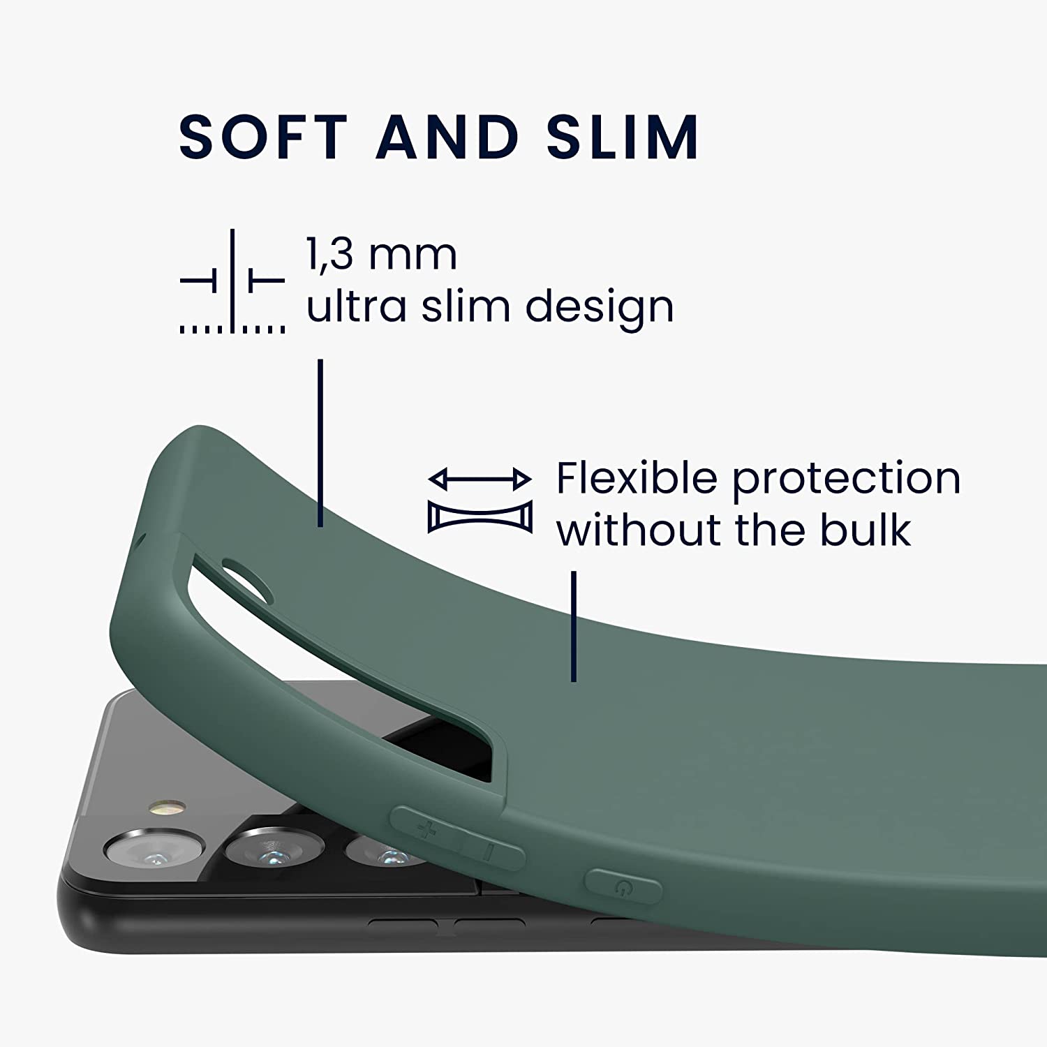 KW Samsung Galaxy S22 Θήκη Σιλικόνης TPU - Blue Green - 56758.171