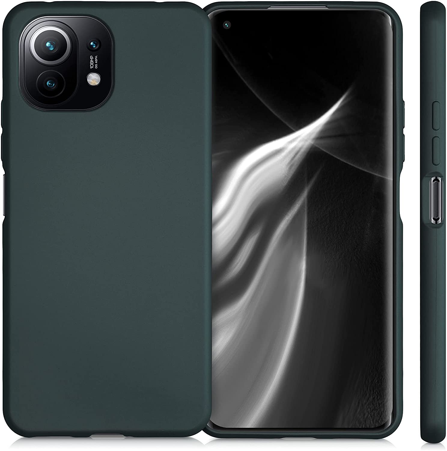 KW Xiaomi Mi 11 Lite / Mi 11 Lite 5G Θήκη Σιλικόνης TPU - Metallic Teal - 54727.14