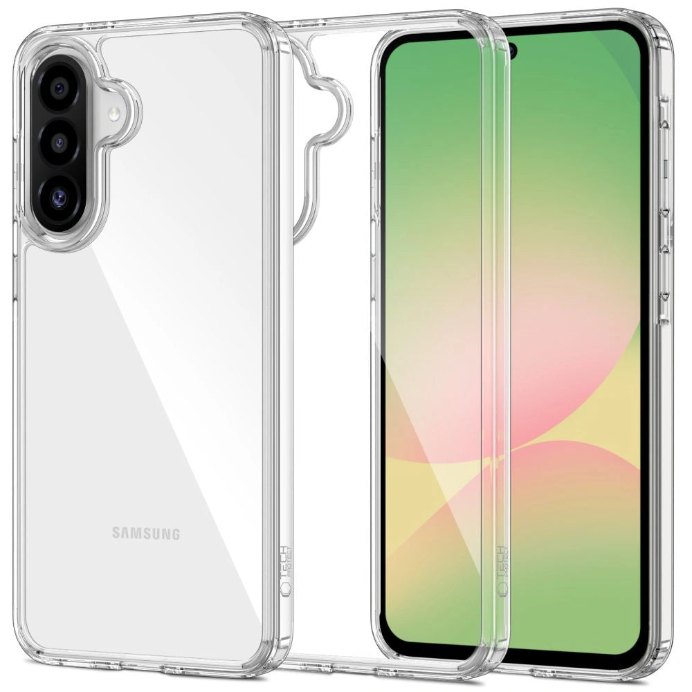 Tech-Protect Samsung Galaxy A56 5G Flexair Hybrid Σκληρή Θήκη με Πλαίσιο Σιλικόνης - Διάφανη
