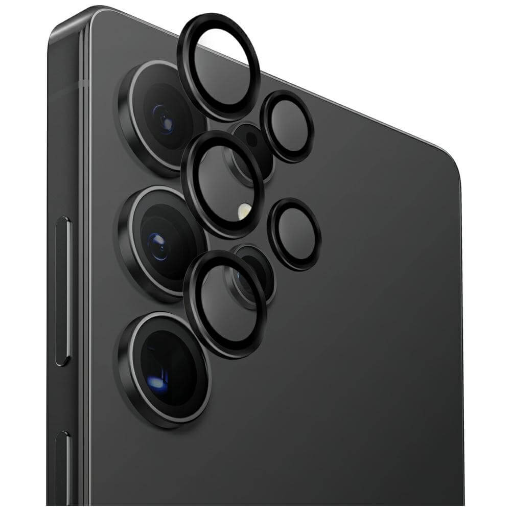 Uniq Samsung Galaxy S25 Ultra Optix Aluminium Camera Lens Protector Αντιχαρακτικό Γυαλί για την Κάμερα - Black