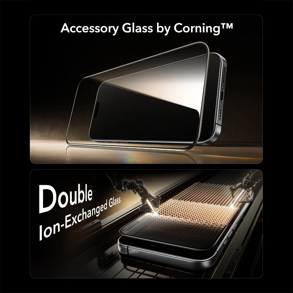 ESR iPhone 16 Pro / iPhone 17 - UltraFit Armorite Pro - Full Screen Αντιχαρακτικό Γυαλί Οθόνης - Black