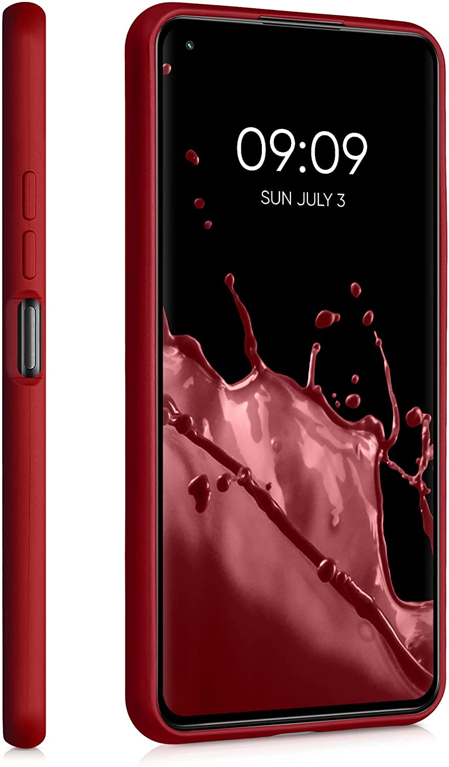 KW Xiaomi Mi 11 Lite / Mi 11 Lite 5G Θήκη Σιλικόνης TPU - Metallic Dark Red - 54727.36