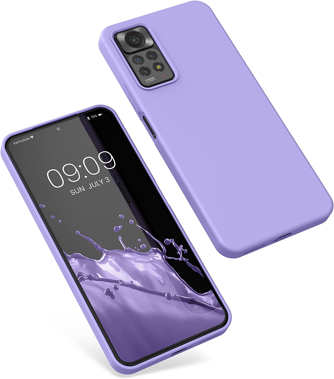 KW Xiaomi Redmi Note 11 Pro / Note 11 Pro 5G Θήκη Σιλικόνης Rubberized TPU - Lavender - 57373.108