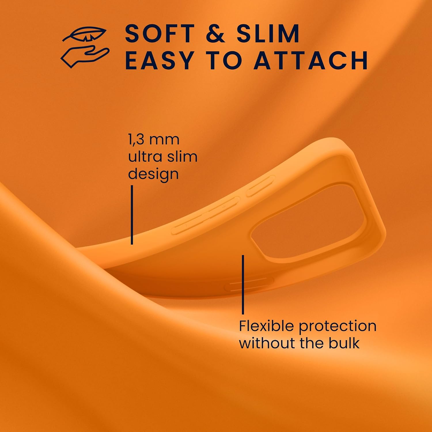 KW iPhone 16 Pro Λεπτή Θήκη Σιλικόνης TPU - Fruity Orange