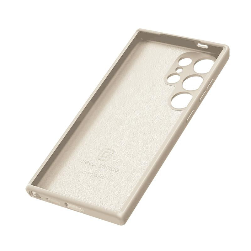 Crong Samsung Galaxy S24 Ultra Cover Θήκη Σιλικόνης - Beige