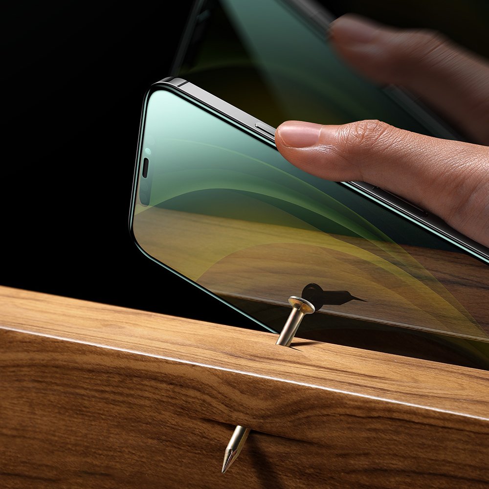 Joyroom iPhone 12 Pro Max Knight Series Anti-Blue Light 2.5D 9H Full Screen Tempered Glass Αντιχαρακτικό Γυαλί Οθόνης - Black - JR-PF600