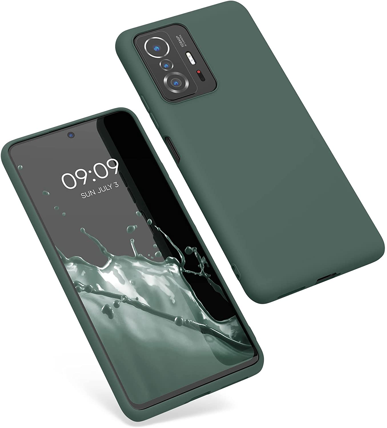KW Xiaomi 11T / 11T Pro Θήκη Σιλικόνης TPU - Moss Green - 56245.169