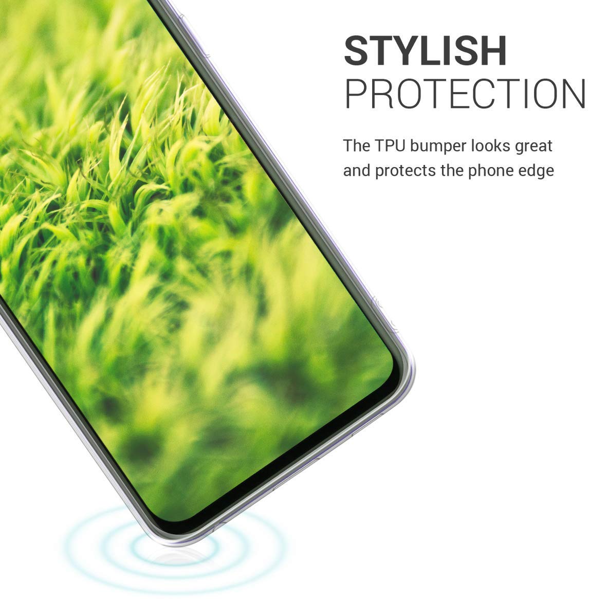 KW Samsung Galaxy A40 Σκληρή Θήκη με Πλαίσιο Σιλικόνης - Design Flowing Neon Sand Liquid - Neon Green - 49346.44