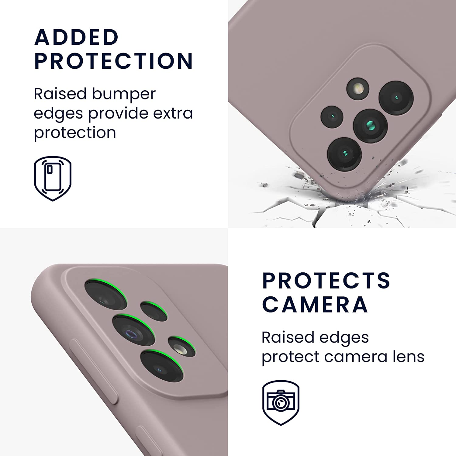 KW Samsung Galaxy A33 5G Θήκη Σιλικόνης Rubberized TPU - Purple Cloud - 57833.192