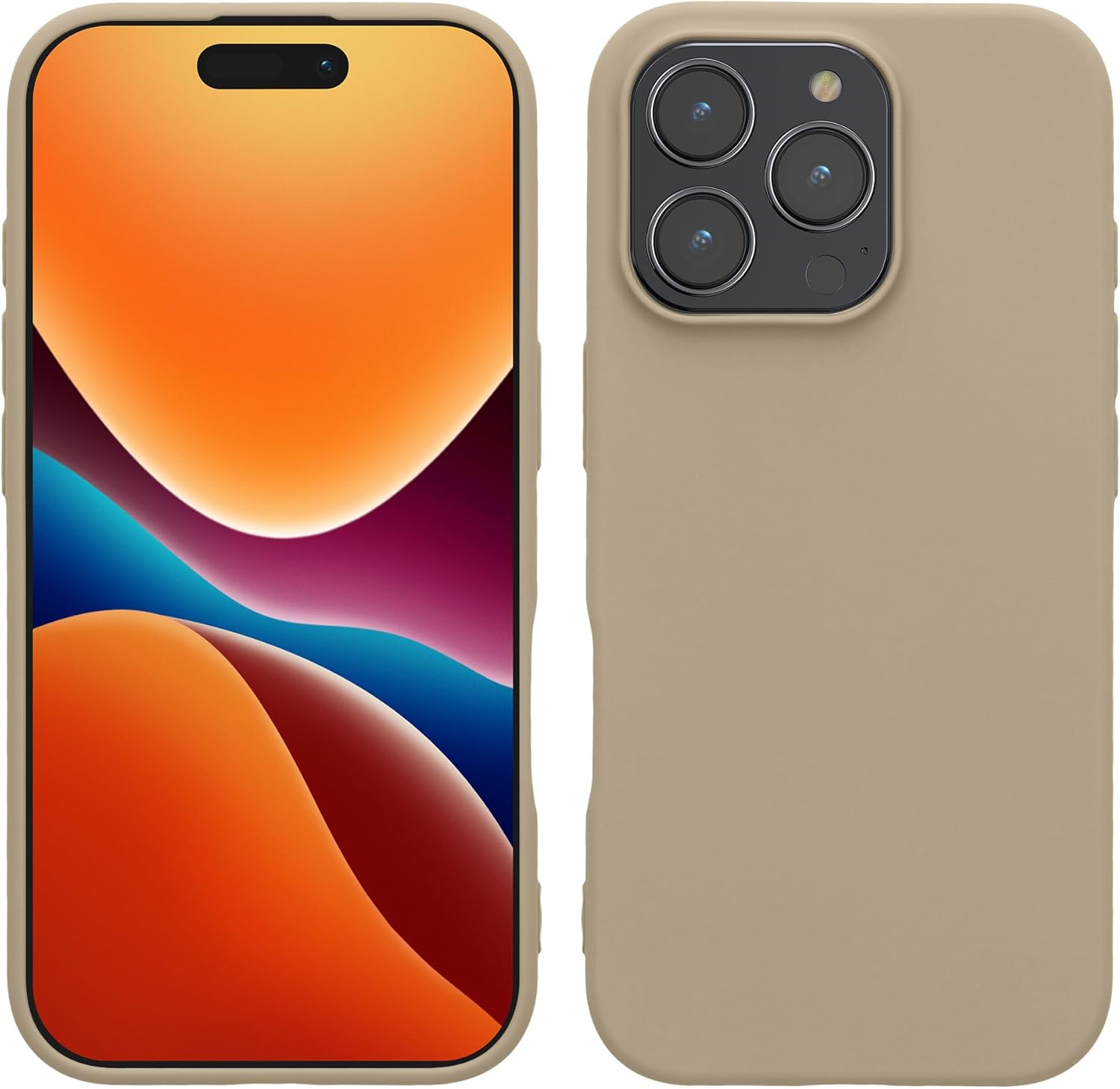 KW iPhone 16 Pro Λεπτή Θήκη Σιλικόνης TPU - Cream