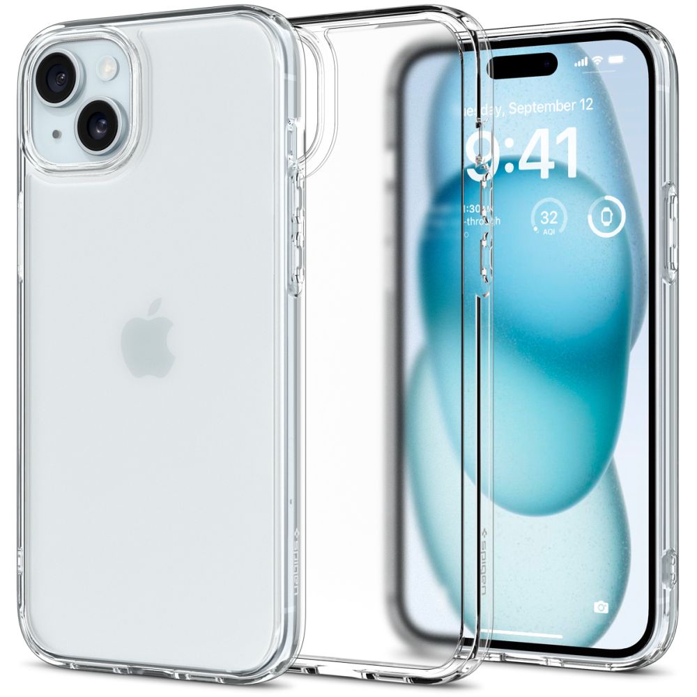 Spigen iPhone 15 Ultra Hybrid Σκληρή Θήκη με Πλαίσιο Σιλικόνης - Frost Clear