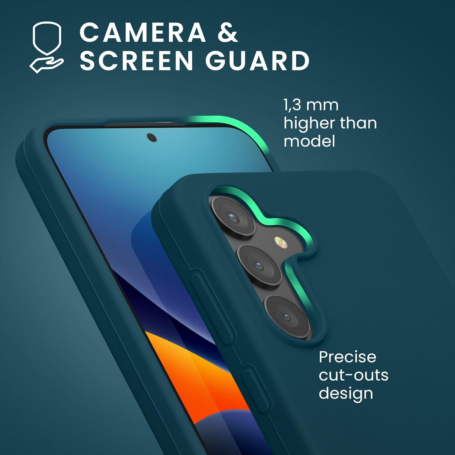 KW Samsung Galaxy S24+ Θήκη Σιλικόνης Rubberized TPU - Teal Matte