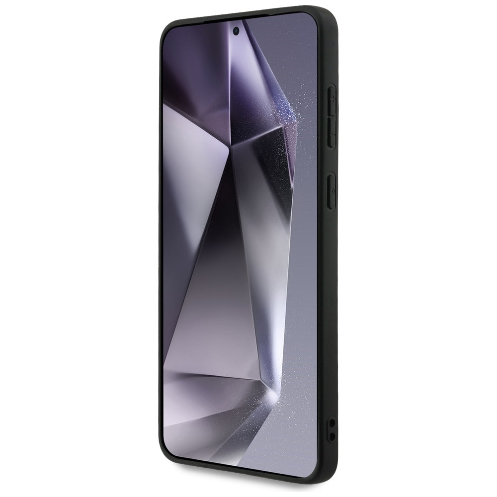 Guess Samsung Galaxy S25 Edge - Big 4G Logo Classic Logo - Σκληρή Θήκη με Επένδυση από Οικολογικό Δέρμα - Brown - GUHCS25E4GMGBR