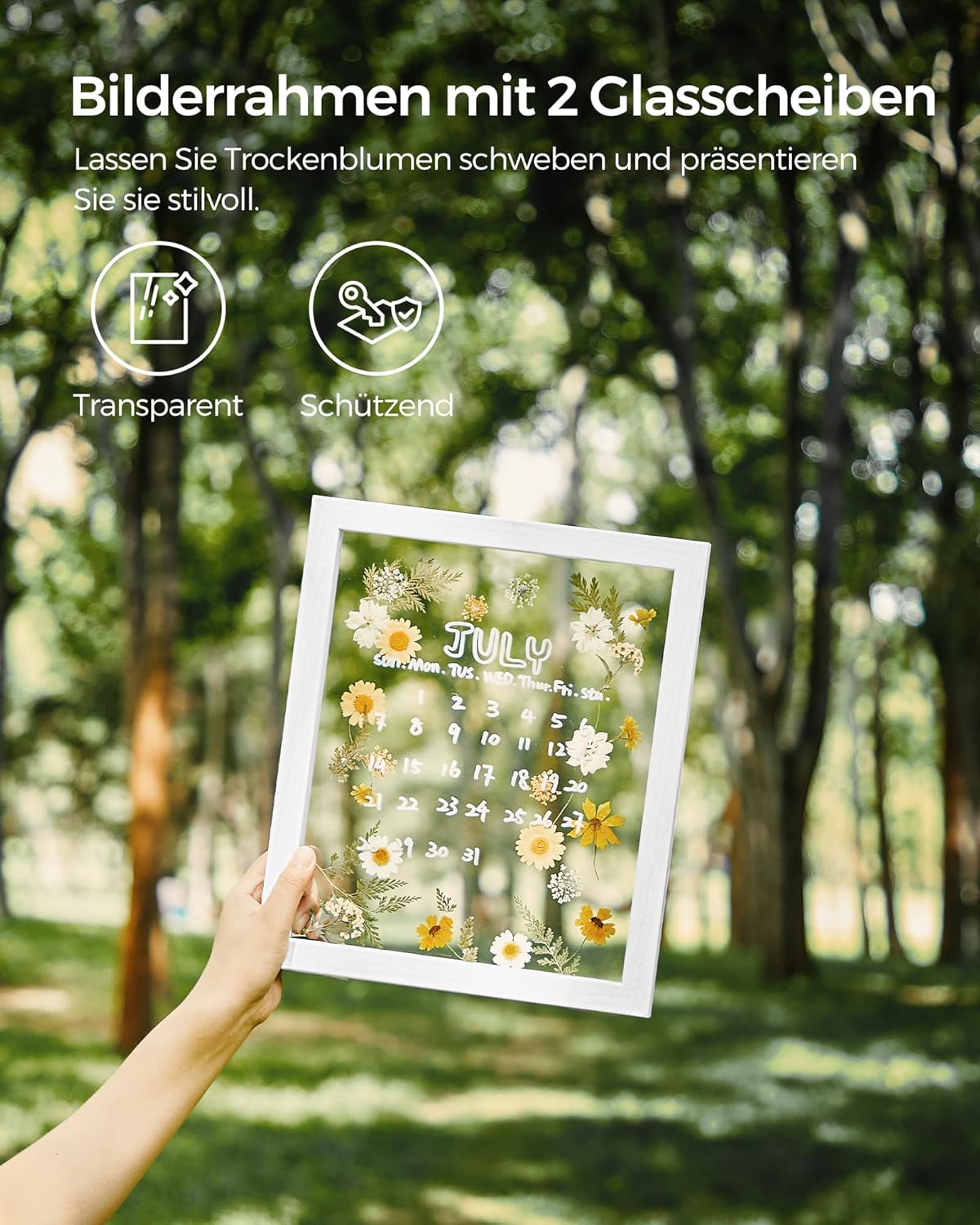 Songmics Σετ με 3 Κορνίζες - 32 x 27 cm - White - RPF380W01