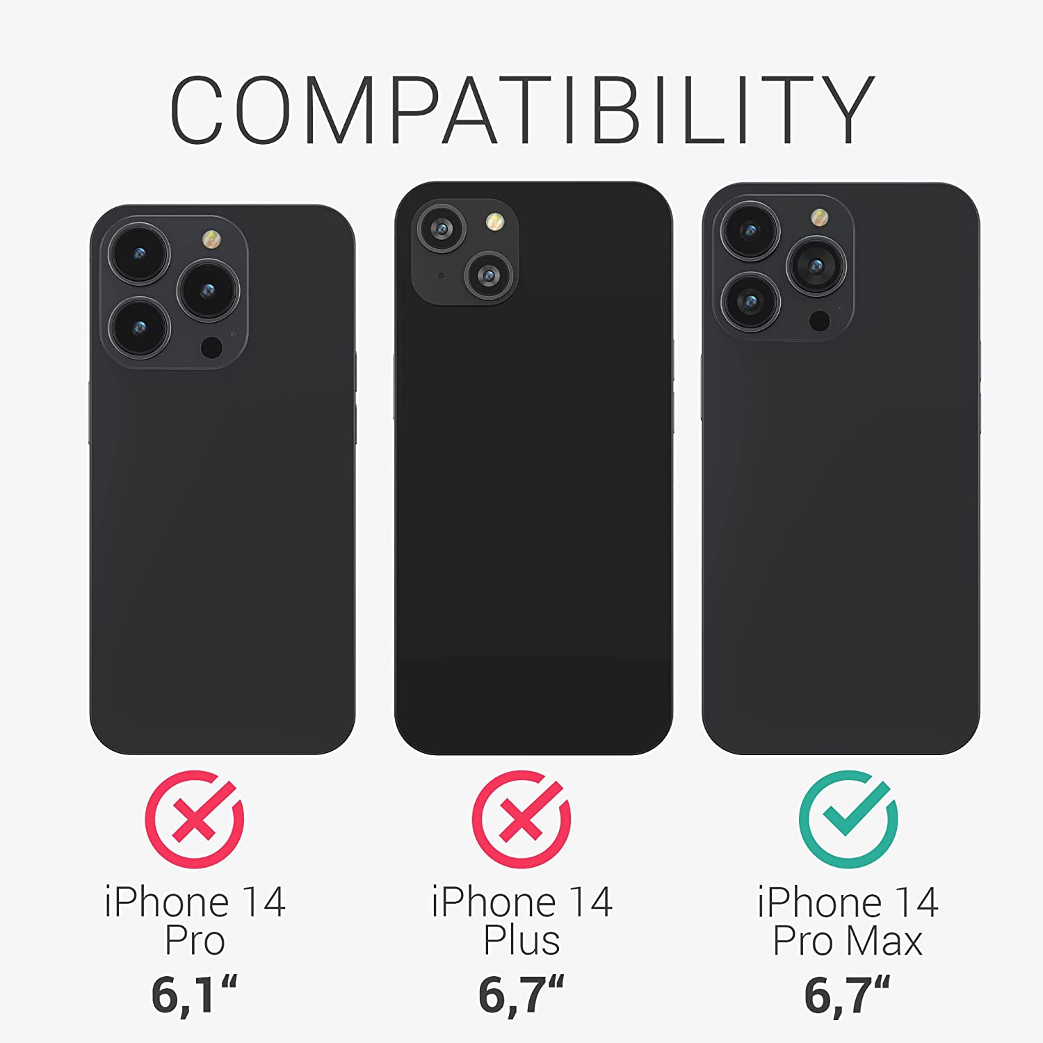 Kalibri iPhone 14 Pro Max Θήκη Σιλικόνης TPU με Ανακυκλώσιμο και Βιοδιασπώμενο Υλικό - Dark Slate - 59220.202