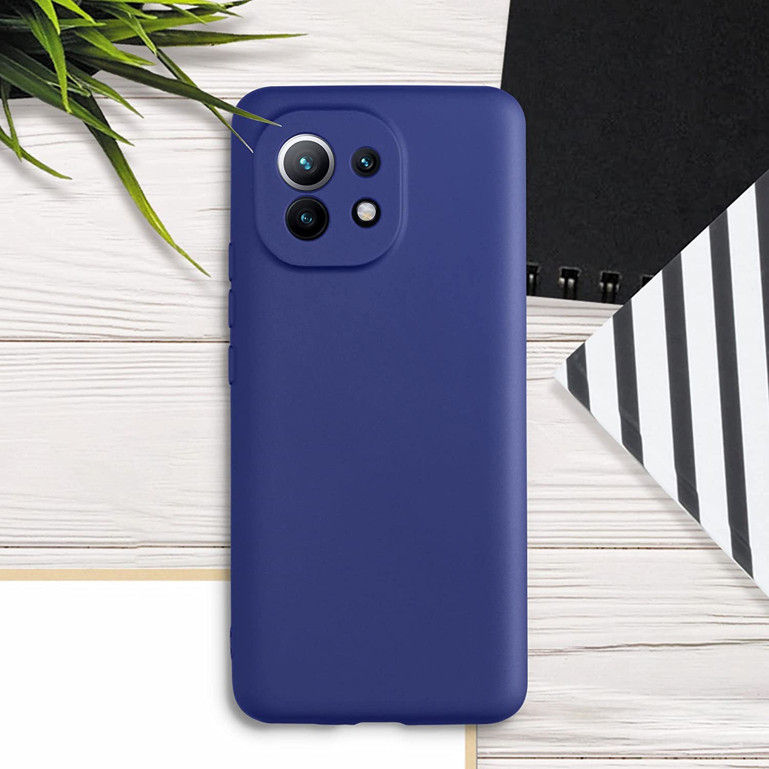 KW Xiaomi Mi 11 Θήκη Σιλικόνης TPU - Metallic Blue - 54189.64
