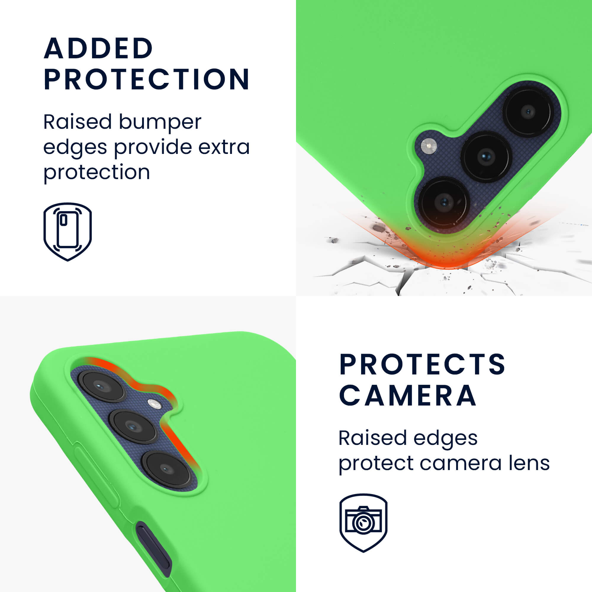 KW Samsung Galaxy A25 5G Θήκη Σιλικόνης Rubberized TPU - Lime Green