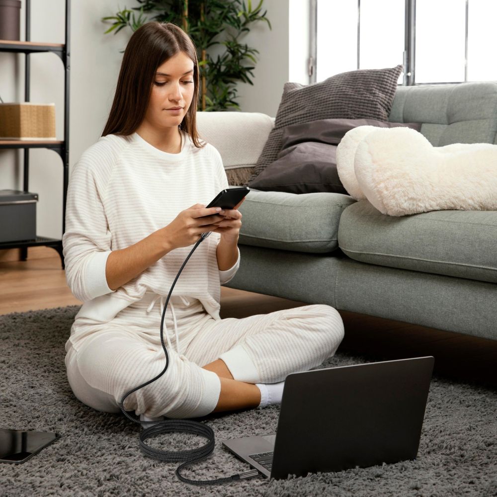 Tech-Protect UB10T UltraBoost PD240W QC4.0 - Καλώδιο Δεδομένων και Φόρτισης Type-C to Type-C - 2m - Black