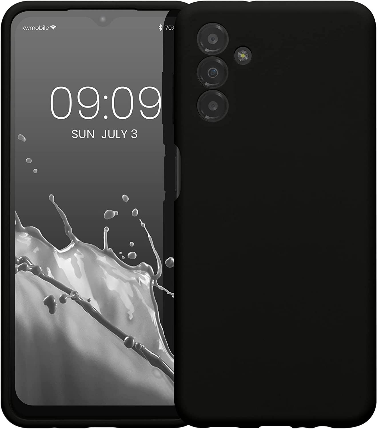 KW Samsung Galaxy A13 5G Θήκη Σιλικόνης Rubberized TPU - Black - 59453.01