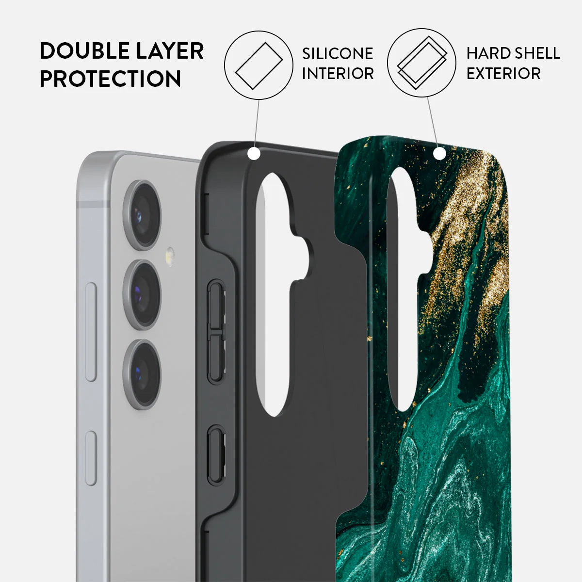 Burga Samsung Galaxy S24 Fashion Tough Σκληρή Θήκη - Emerald Pool