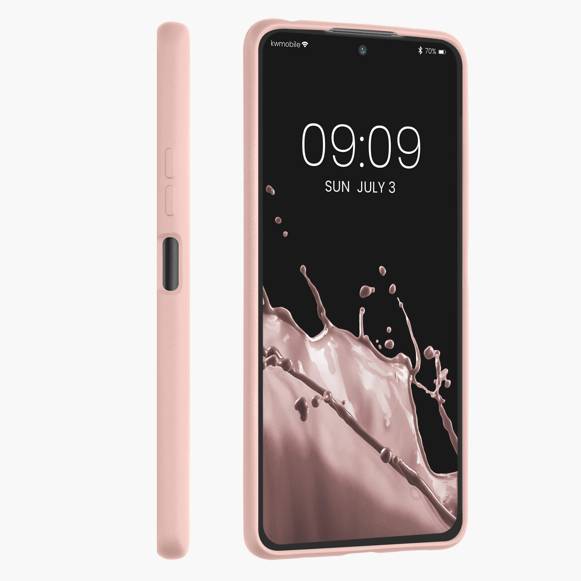 KW Xiaomi Redmi Note 10 Pro Θήκη Σιλικόνης TPU - Metallic Rose Gold - 54552.31