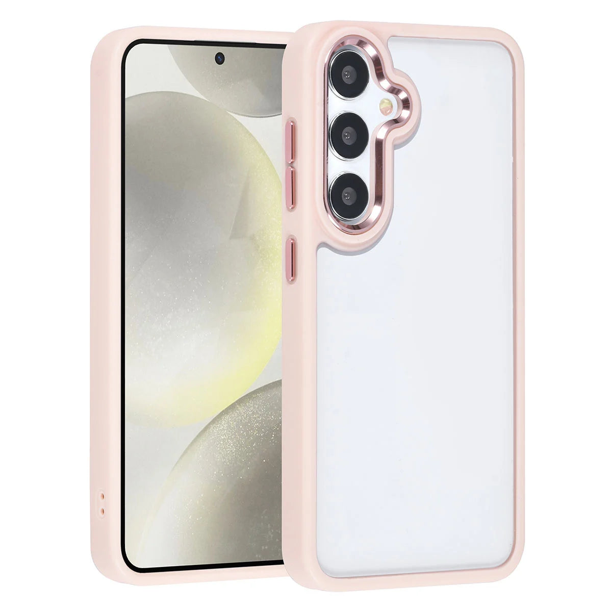 Tuniq Samsung Galaxy S24 - Σκληρή Θήκη με Πλαίσιο Σιλικόνης - Pink