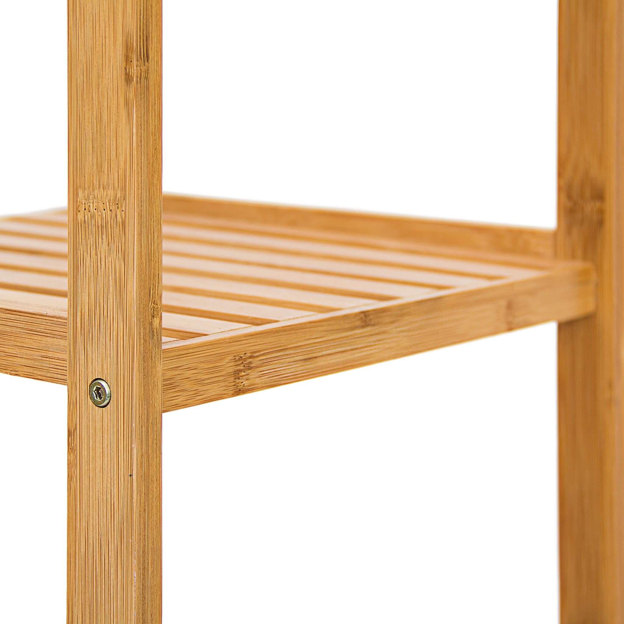 Relaxdays Ράφι Μπάνιου από Μπαμπού με 3 Ράφια - Natural - 4052025134969