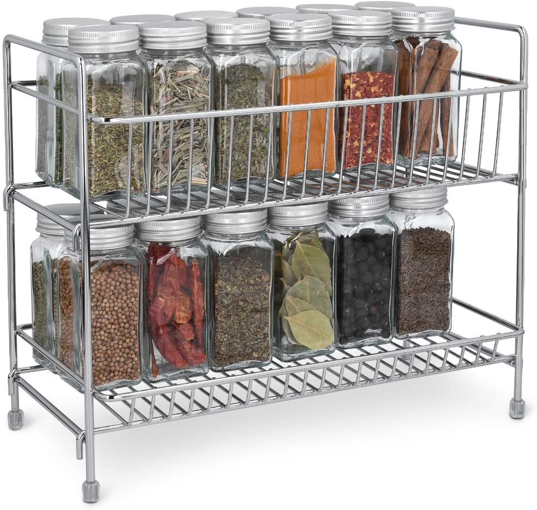 Navaris Μεταλλικό Ράφι Καρυκευμάτων Δύο Επιπέδων - 51113.01