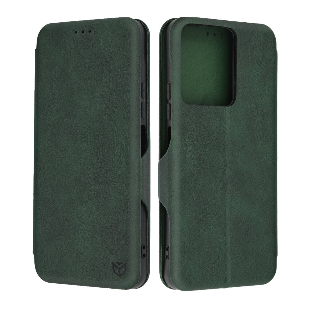Techsuit Xiaomi Redmi 13C 4G / 13C 5G / Poco M6 5G / C65 - Safe Wallet Plus - Θήκη Βιβλίο - Green