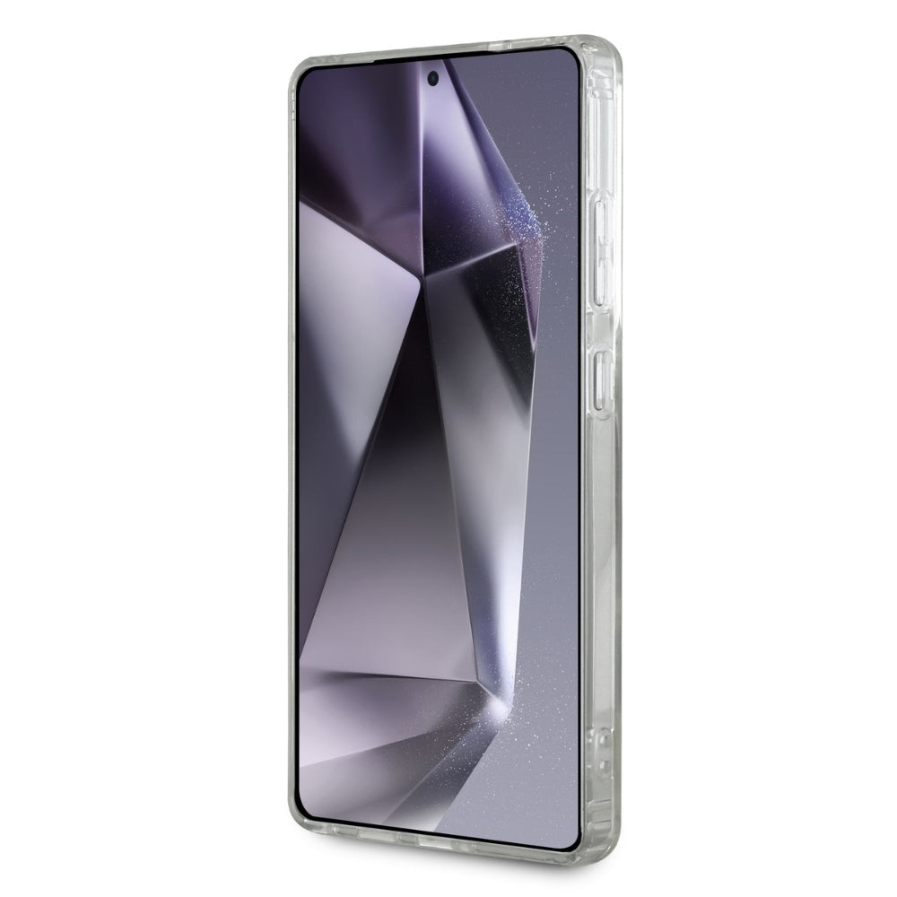 Karl Lagerfeld Samsung Galaxy S25 Ultra - Button Choupette Head Printed Logo - MagSafe Σκληρή Θήκη με Πλαίσιο Σιλικόνης - White - KLHMS25LHLSCHH