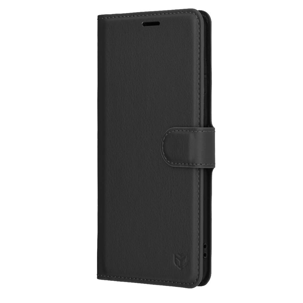 Techsuit Samsung Galaxy S25 Edge - Leather Folio - Θήκη Πορτοφόλι από Δερματίνη με Stand - Black