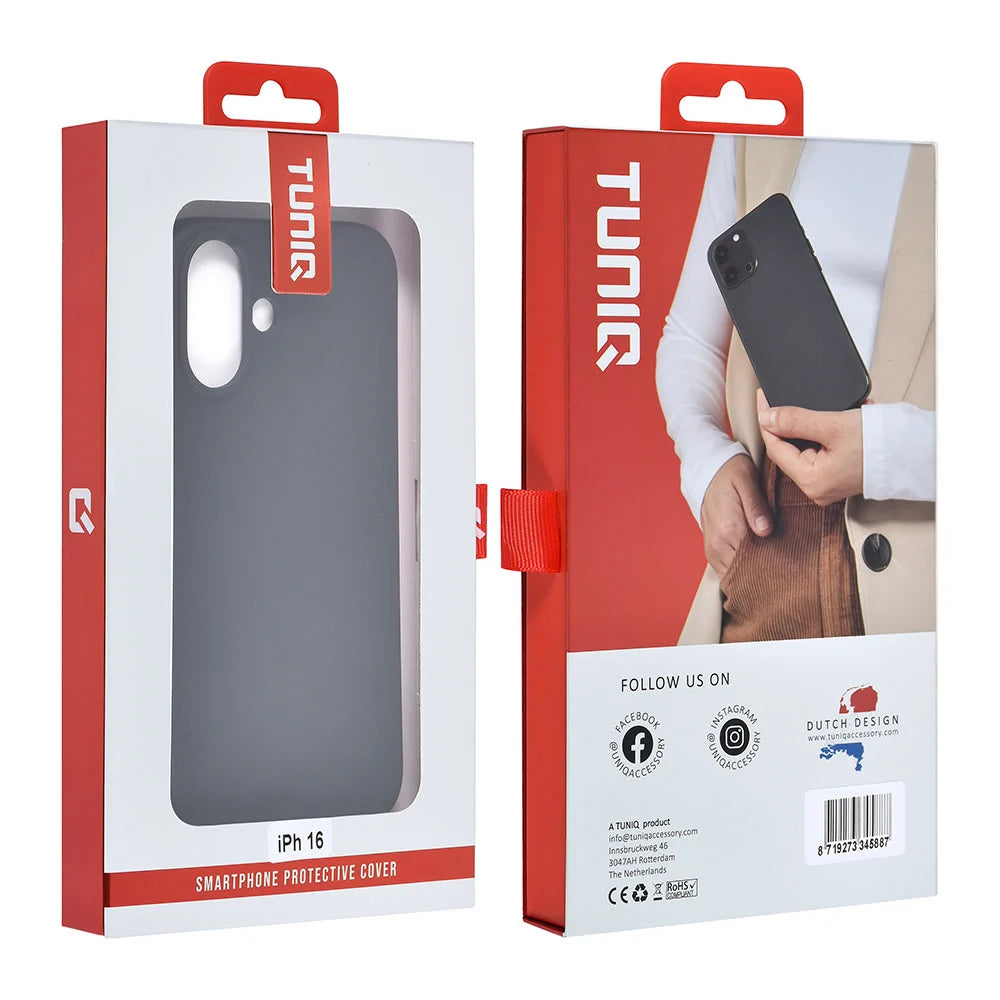 Tuniq iPhone 16 Θήκη Σιλικόνης - Μαύρη