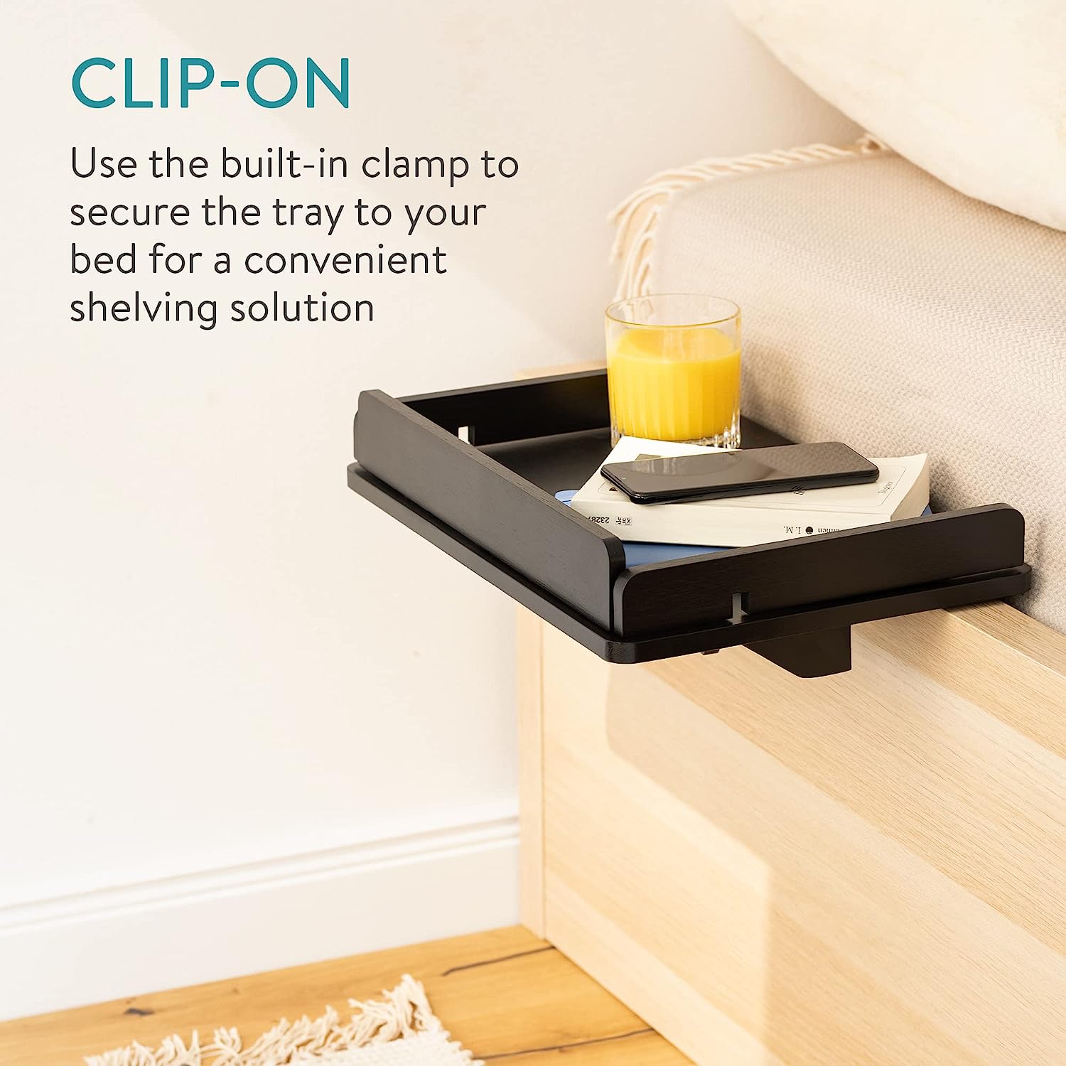 Navaris Κρεμαστό Κομοδίνο από Μπαμπού - Black - 52639.01.01