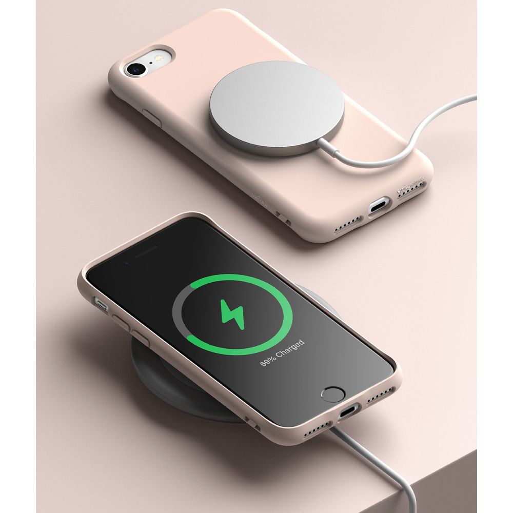 Ringke iPhone SE 2022 / SE 2020 / 7 / 8 Air S TPU Case Θήκη Σιλικόνης - Pink Sand