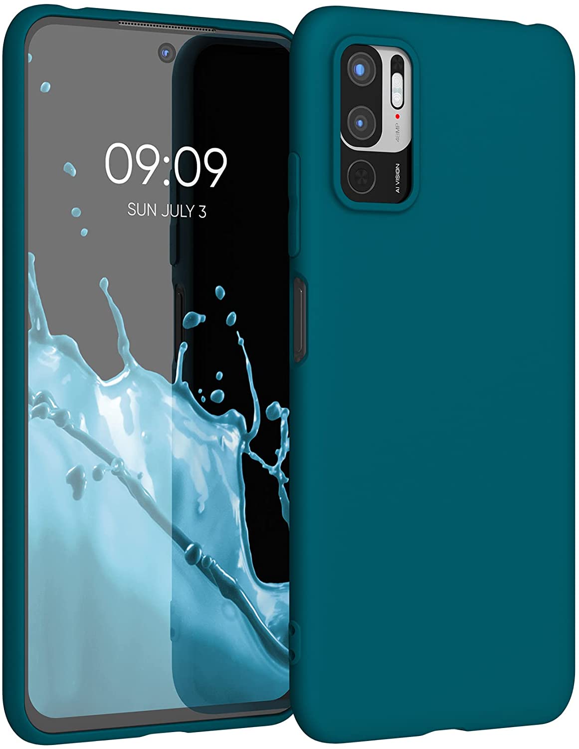 KW Xiaomi Redmi Note 10 5G Θήκη Σιλικόνης TPU - Caribbean Blue - 54947.224