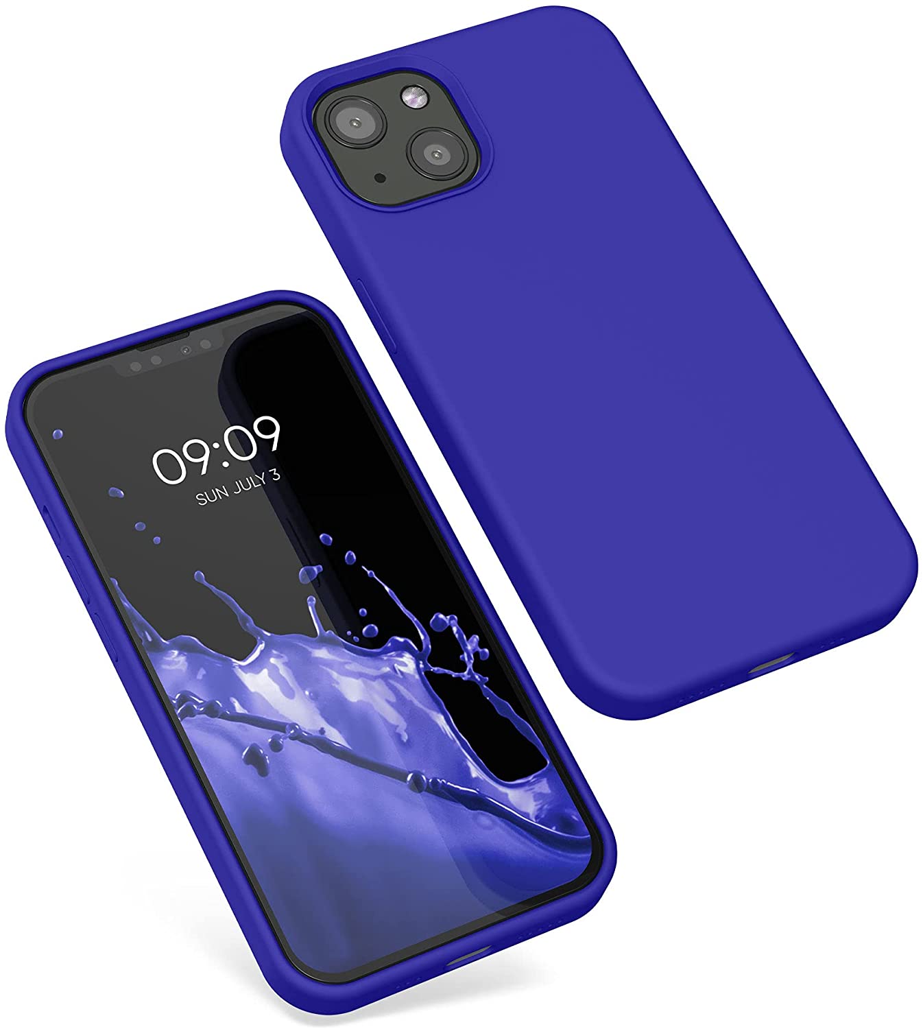 KW iPhone 13 Θήκη Σιλικόνης Rubberized TPU - Royal Blue - 55878.134