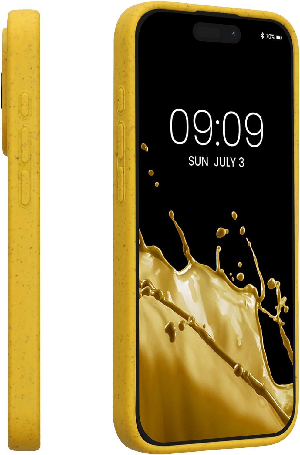 Kalibri iPhone 15 Pro Θήκη Σιλικόνης TPU με Ανακυκλώσιμο και Βιοδιασπώμενο Υλικό - Yellow