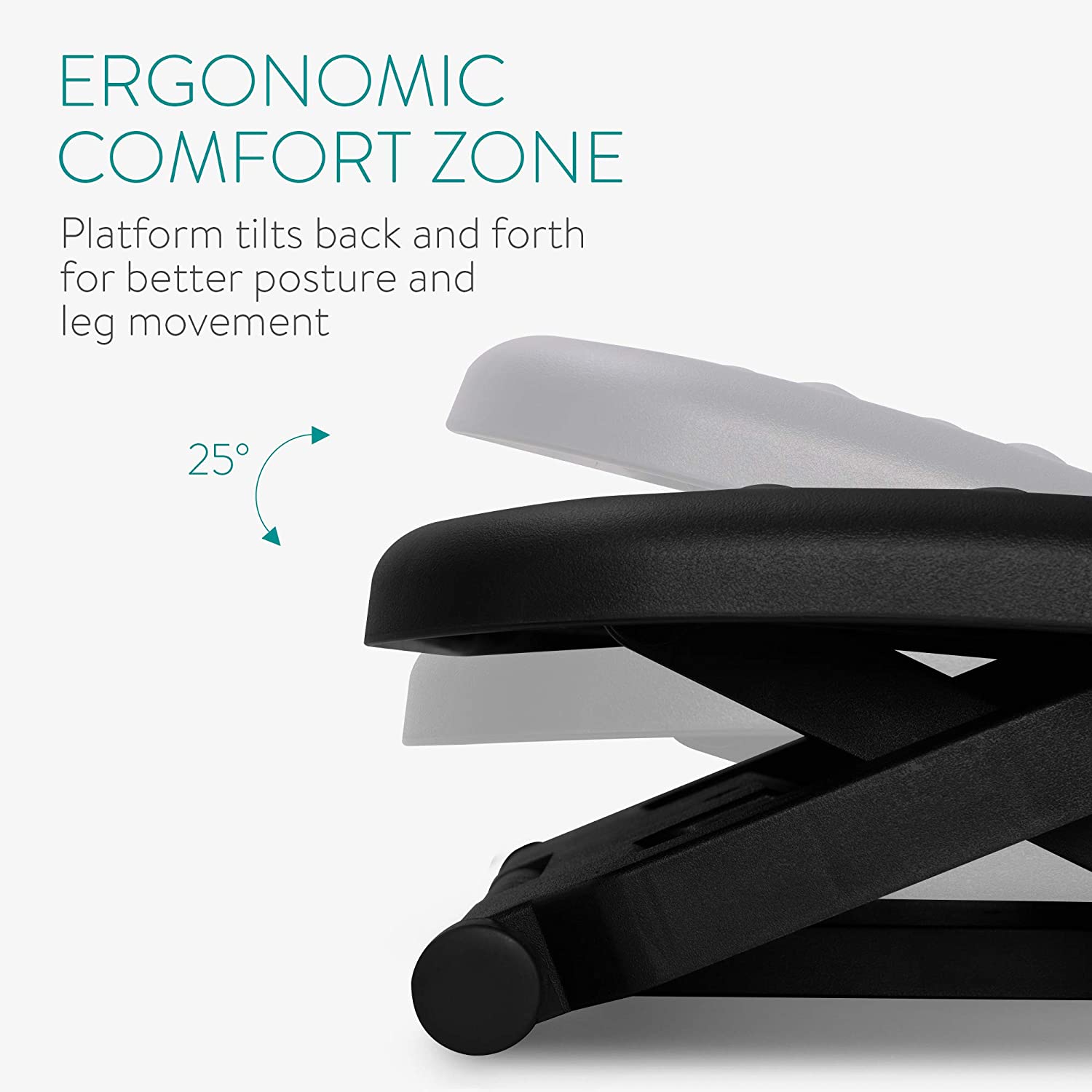 Navaris Ρυθμιζόμενο Υποπόδιο Γραφείου - Black - 43040.19