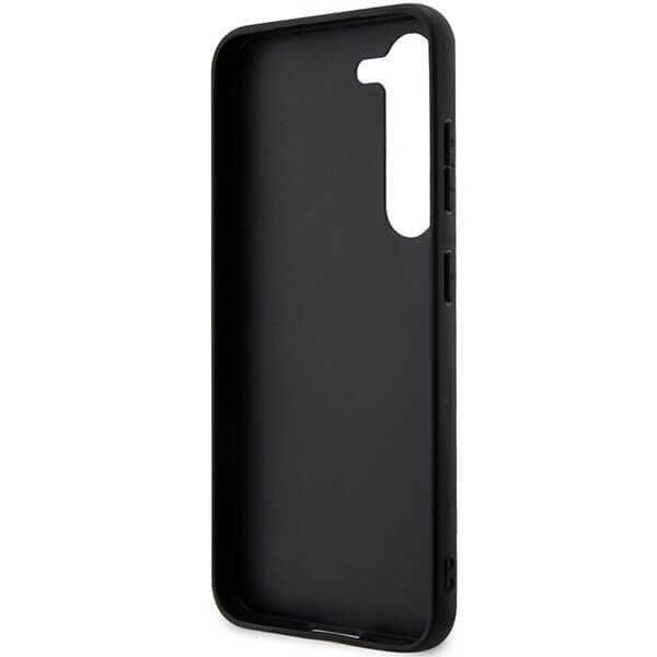 Karl Lagerfeld Samsung Galaxy S23+ - Saffiano Karl and Choupette Body Σκληρή Θήκη με Επένδυση Συνθετικού Δέρματος και Πλαίσιο Σιλικόνης - Black - KLHCS23MSANKCPK