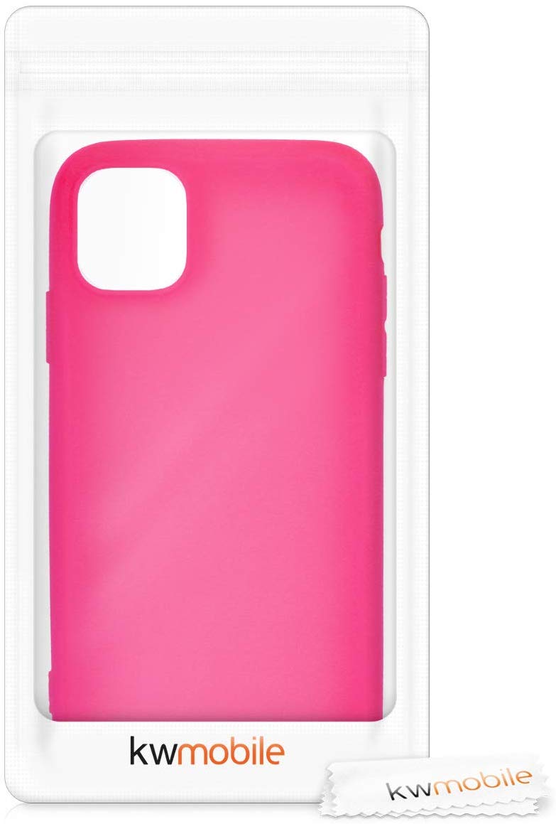 KW iPhone 11 Θήκη Σιλικόνης TPU - Neon Pink - 49783.77