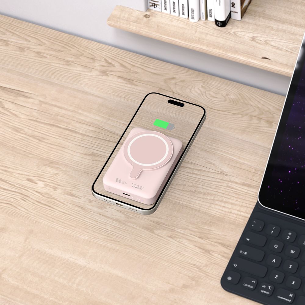 Tech-Protect PB11 Lifemag MagSafe PowerBank Μαγνητικό PowerBank Κινητού 10000 mAh - Pink