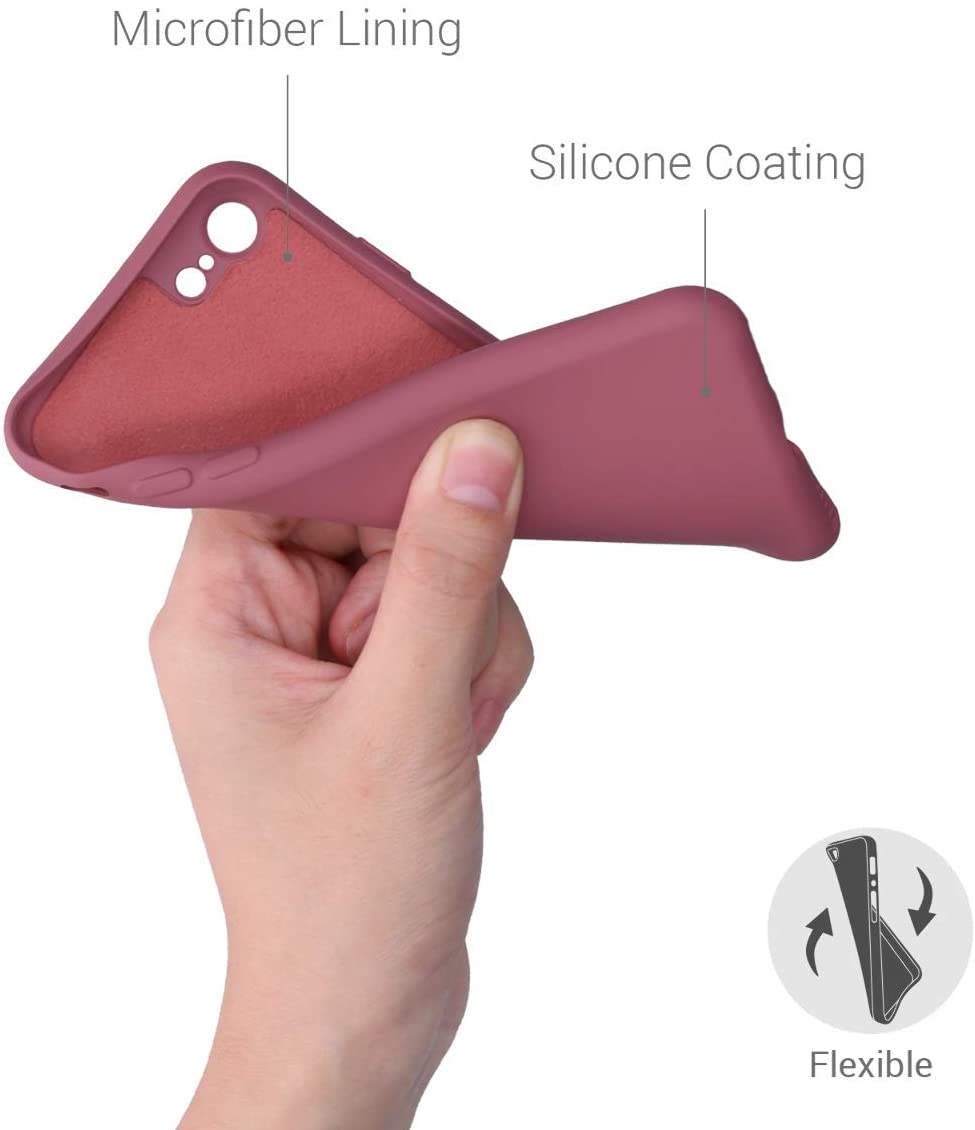 KW iPhone SE 2022 / SE 2020 / 7 / 8 Θήκη Σιλικόνης Rubberized TPU - Deep Rusty Rose - 49979.167