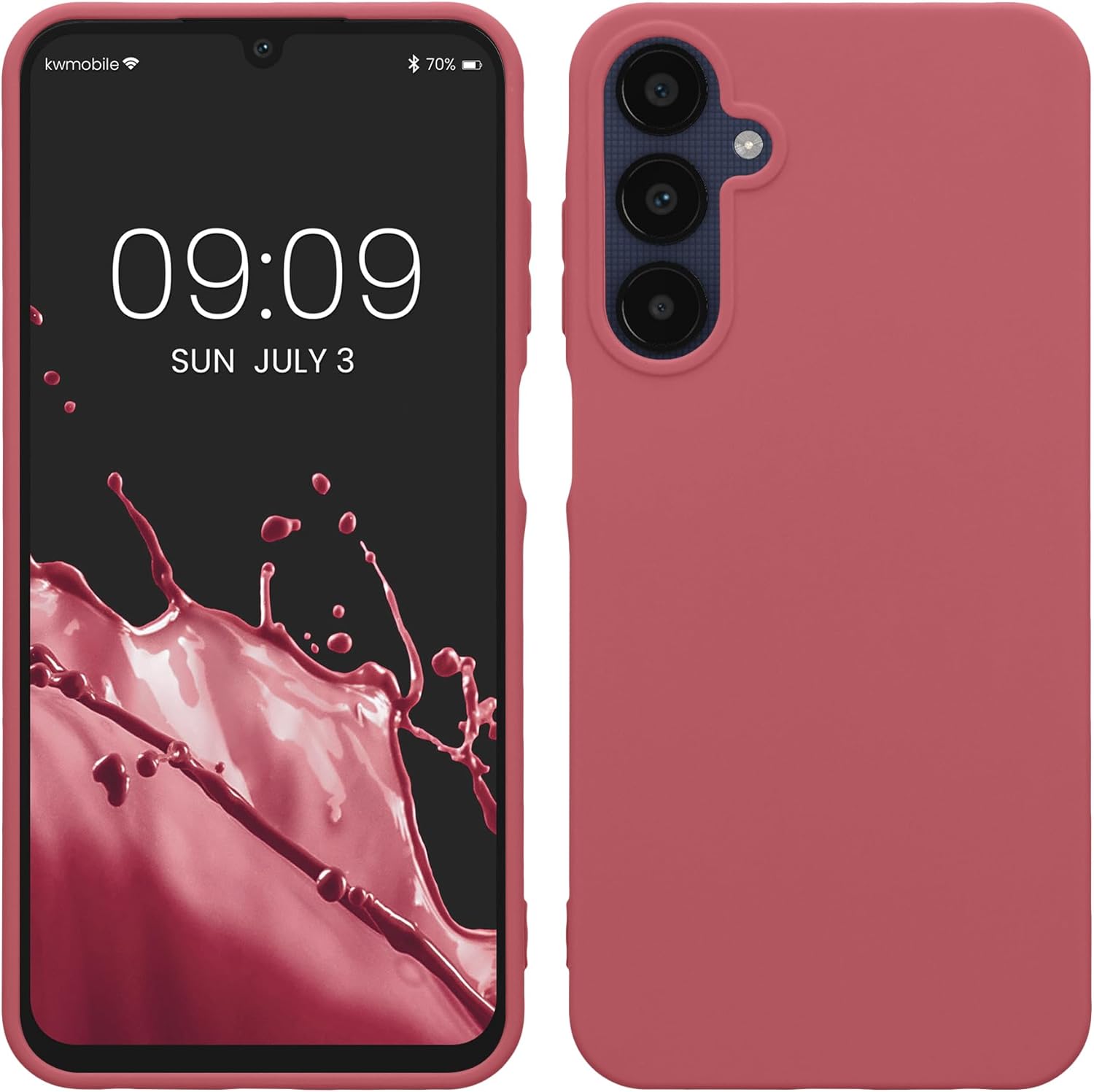 KW Samsung Galaxy A25 5G Λεπτή Θήκη Σιλικόνης TPU - Dark Rose