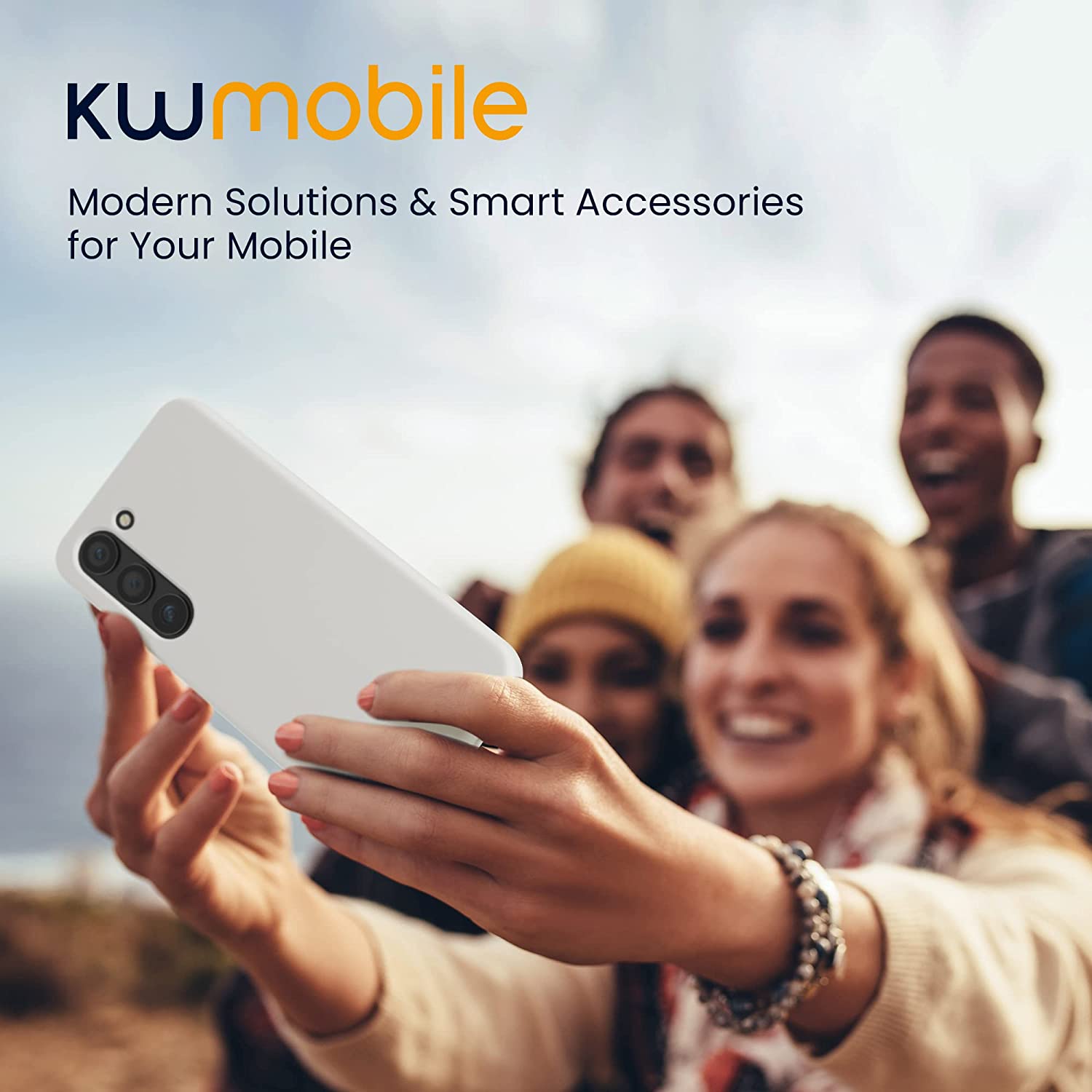 KW Samsung Galaxy S23 Θήκη Σιλικόνης Rubberized TPU - Matte White - 60273.48