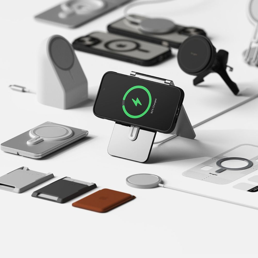 Ringke iPhone 15 Fusion Bold MagSafe Σκληρή Θήκη με Πλαίσιο Σιλικόνης και MagSafe - Matte Black / Διάφανη