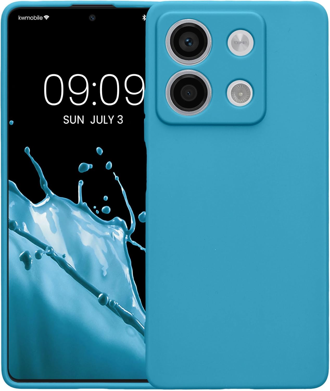 KW Xiaomi Redmi Note 13 5G Θήκη Σιλικόνης TPU - Caribbean Blue