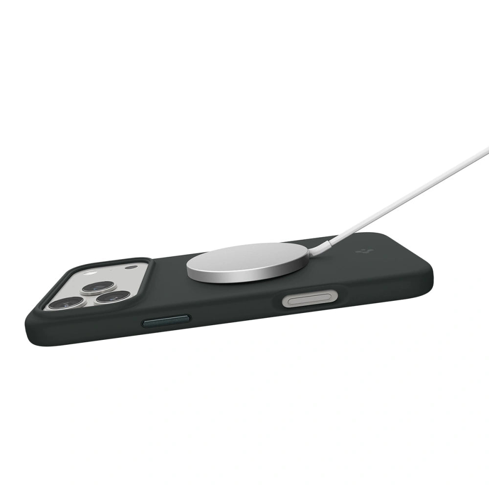 Spigen iPhone 17 Pro Max - Silicone Fit Mag - Θήκη Σιλικόνης με MagSafe - Abyss Green