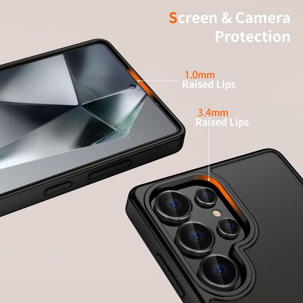 Tech-Protect Samsung Galaxy S25 Ultra MagMat Σκληρή Θήκη με Πλαίσιο Σιλικόνης - Matte Black