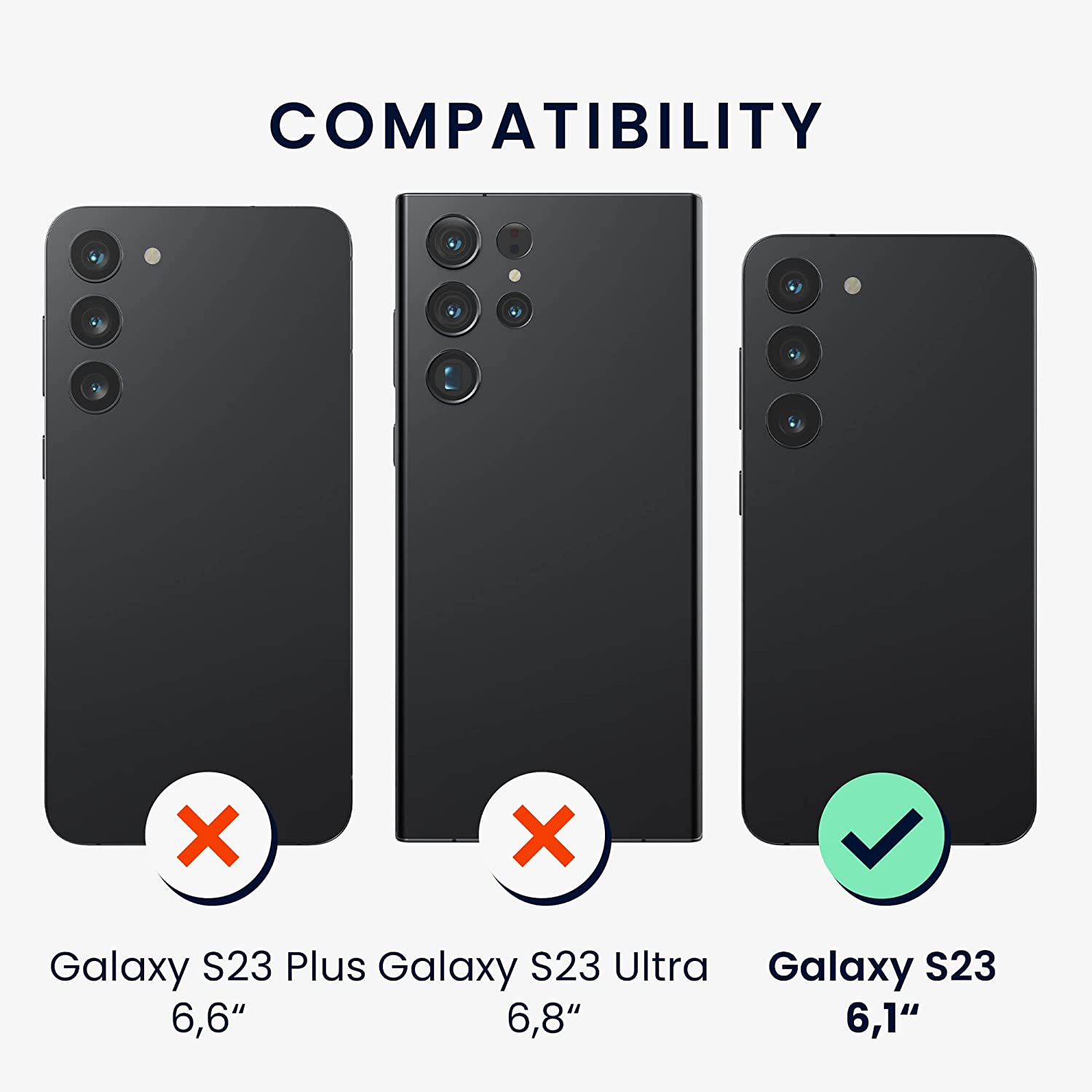 KW Samsung Galaxy S23 - 6 Μεμβράνες Προστασίας Οθόνης - Διάφανες - 60297.1